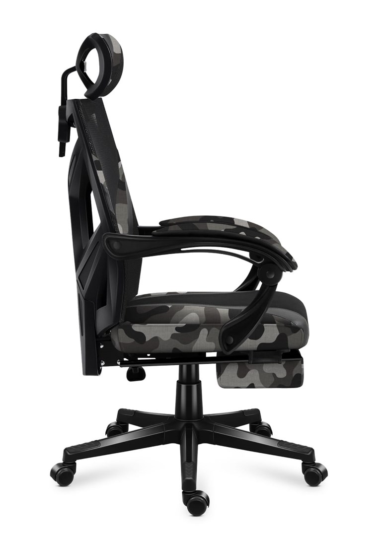 Karrige lojërash Huzaro Combat 5.0 Camo, 140kg, e zezë