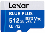 Kartë memorie Lexar Blue Plus MicroSD, 512GB, e zezë