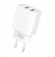 Полнач за мрежа XO CE02C, 2x USB, 2.1A, бел