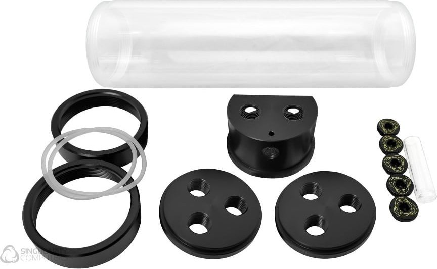 Резервоар за вода за персонален компјутер Singularity Computers Protium 200mm, ацетал, црн