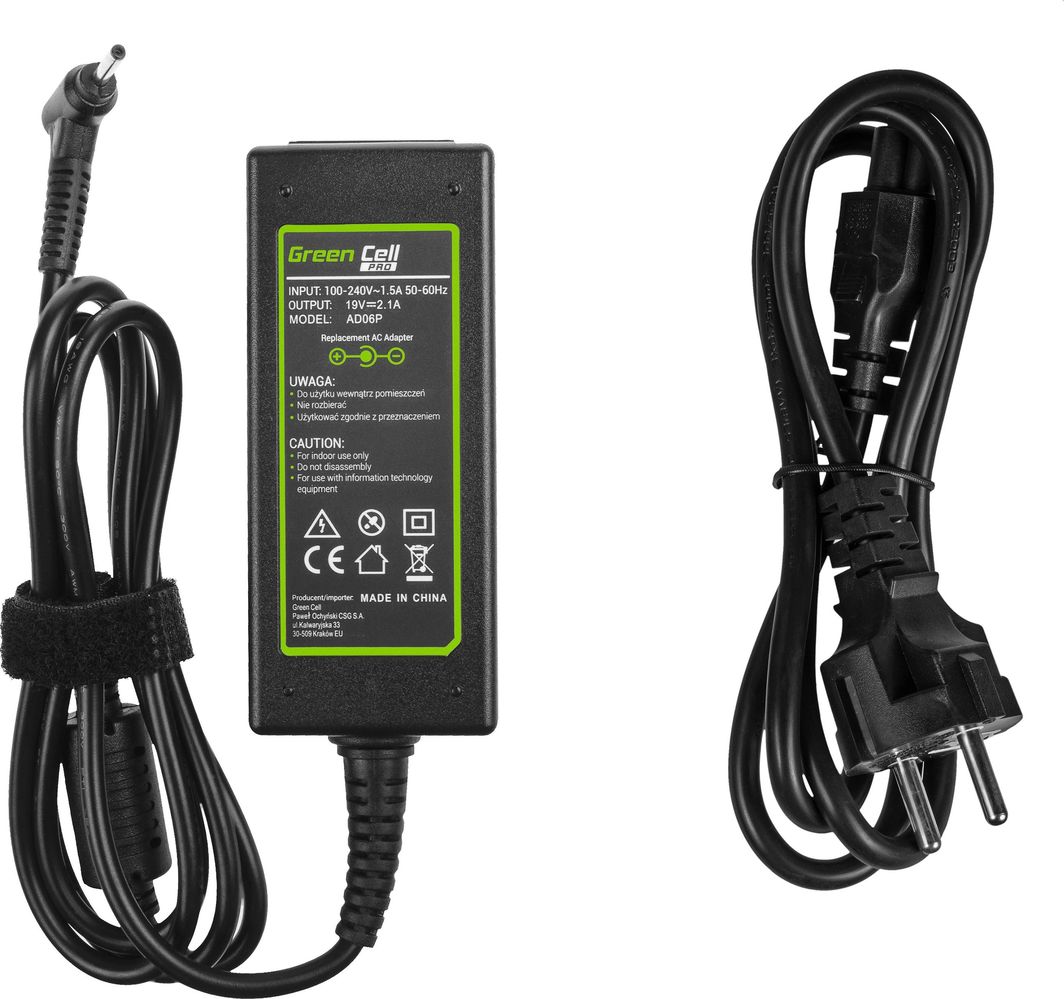 Karikues Green Cell AC PRO për Asus 19V, 2.1A, 40W, i zi