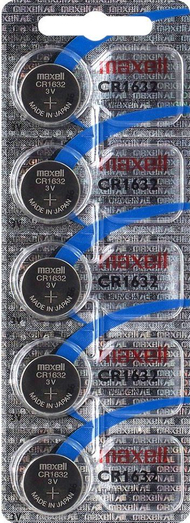 Bateri litium Maxell CR1632, 3V, set 5 copë