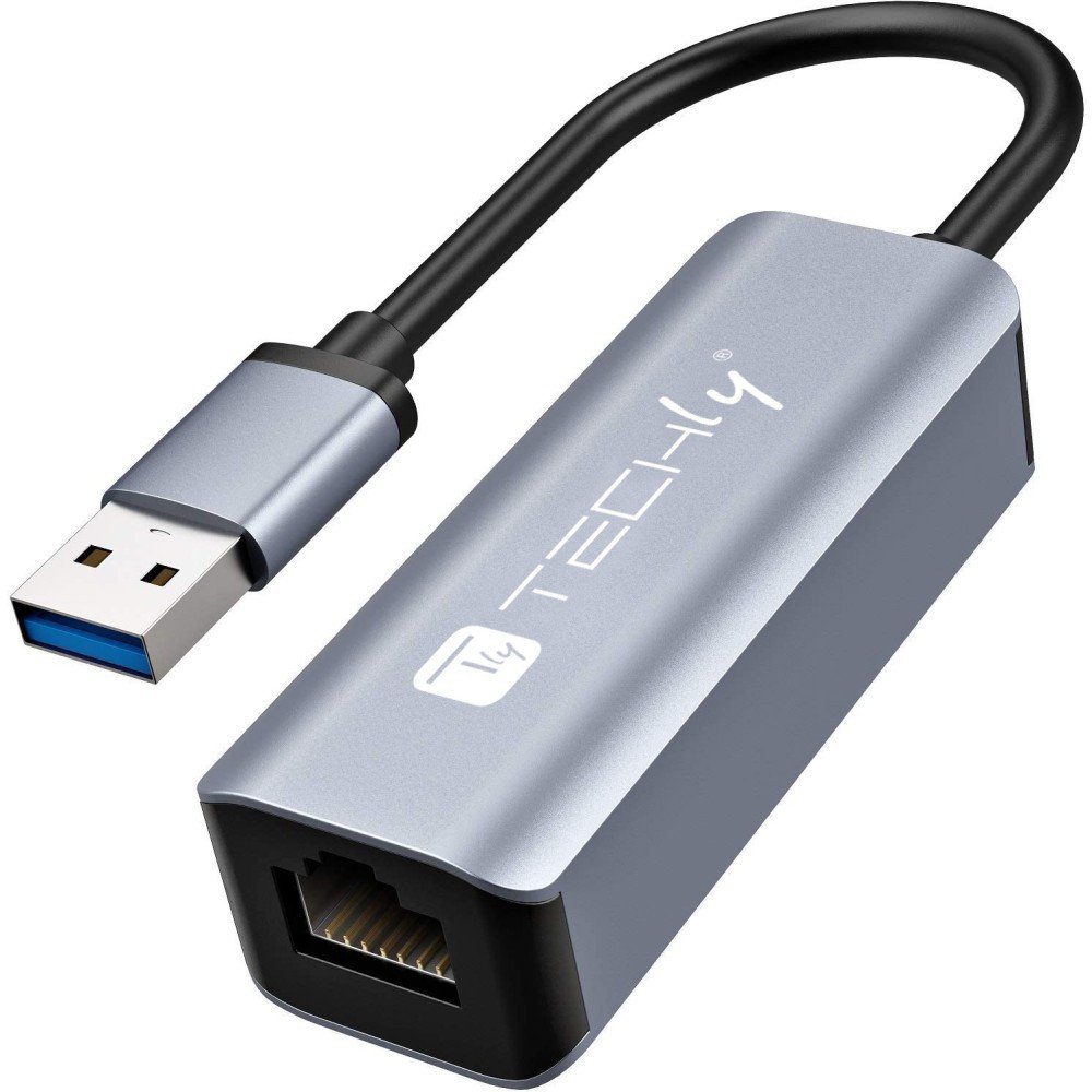 Докинг станица со USB хаб Techly IDATA USB ETGIGA AA, USB A, RJ45 Gigabit, црна