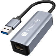 Докинг станица со USB хаб Techly IDATA USB ETGIGA AA, USB A, RJ45 Gigabit, црна