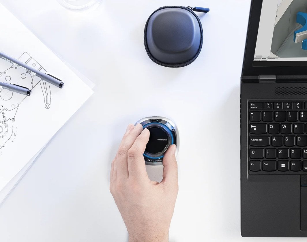 Maus 3D 3Dconnexion SpaceMouse Wireless, profesional, pa tela, gri