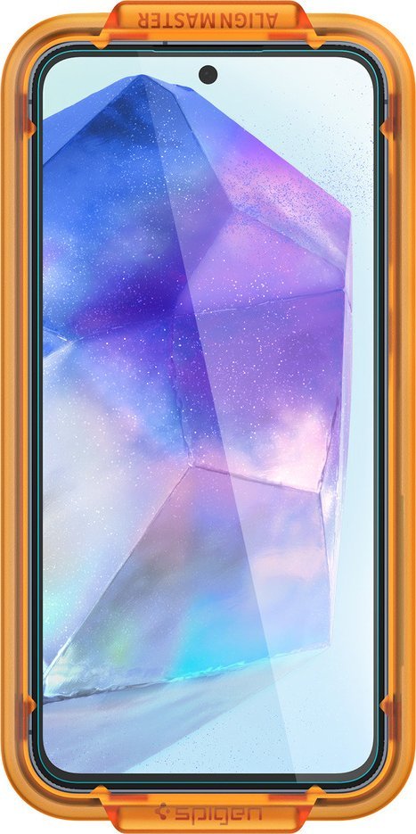 Заштитно стакло Spigen Glas.tR AlignMaster за Samsung Galaxy A55 5G, 2 парчиња, висока транспарентност