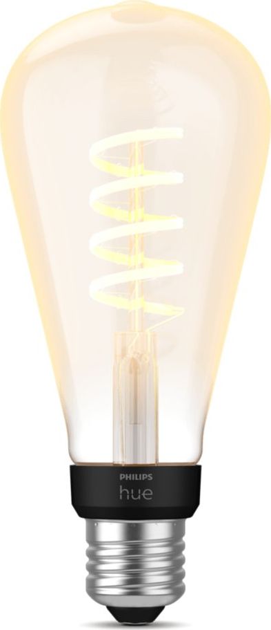 Llambë inteligjente Philips Hue Filament Edison ST72, E27, 7W, 550lm
