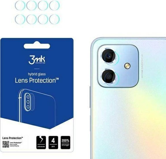 Mbrojtës lente 3MK Flexible Glass Lens Protect për Honor Play 6C, set 4 copë, transparent
