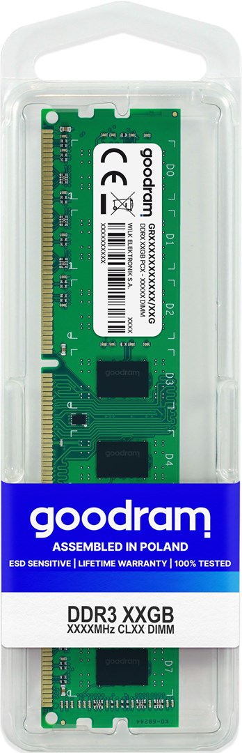Memorie GoodRam DDR3, 4GB, 1333MHz, CL9