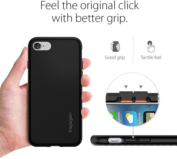 Mbështjellës Spigen Liquid Armor për iPhone 7, i zi