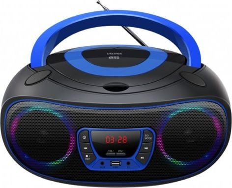 Radio CD Denver TCL-212BT, Bluetooth, USB AUX, blu