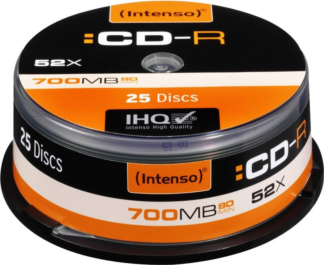 Set CD-R Intenso CD-R 700 MB 52x 1001124, 25 copë