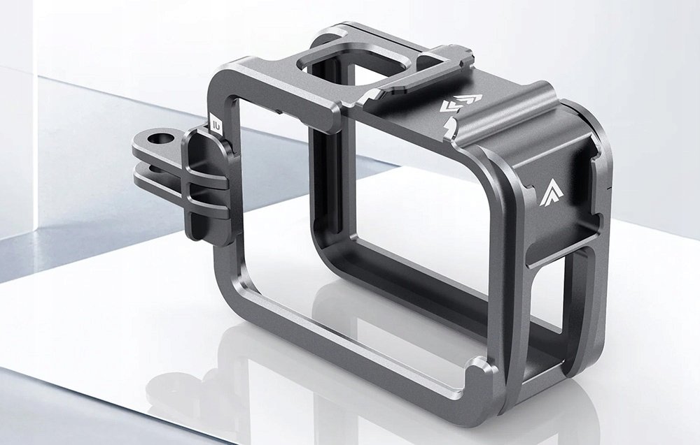 Метална рамка Telesin Metal Cage V2 за GoPro HERO 13 12 11 10 9, додаток за камера за акција, сива