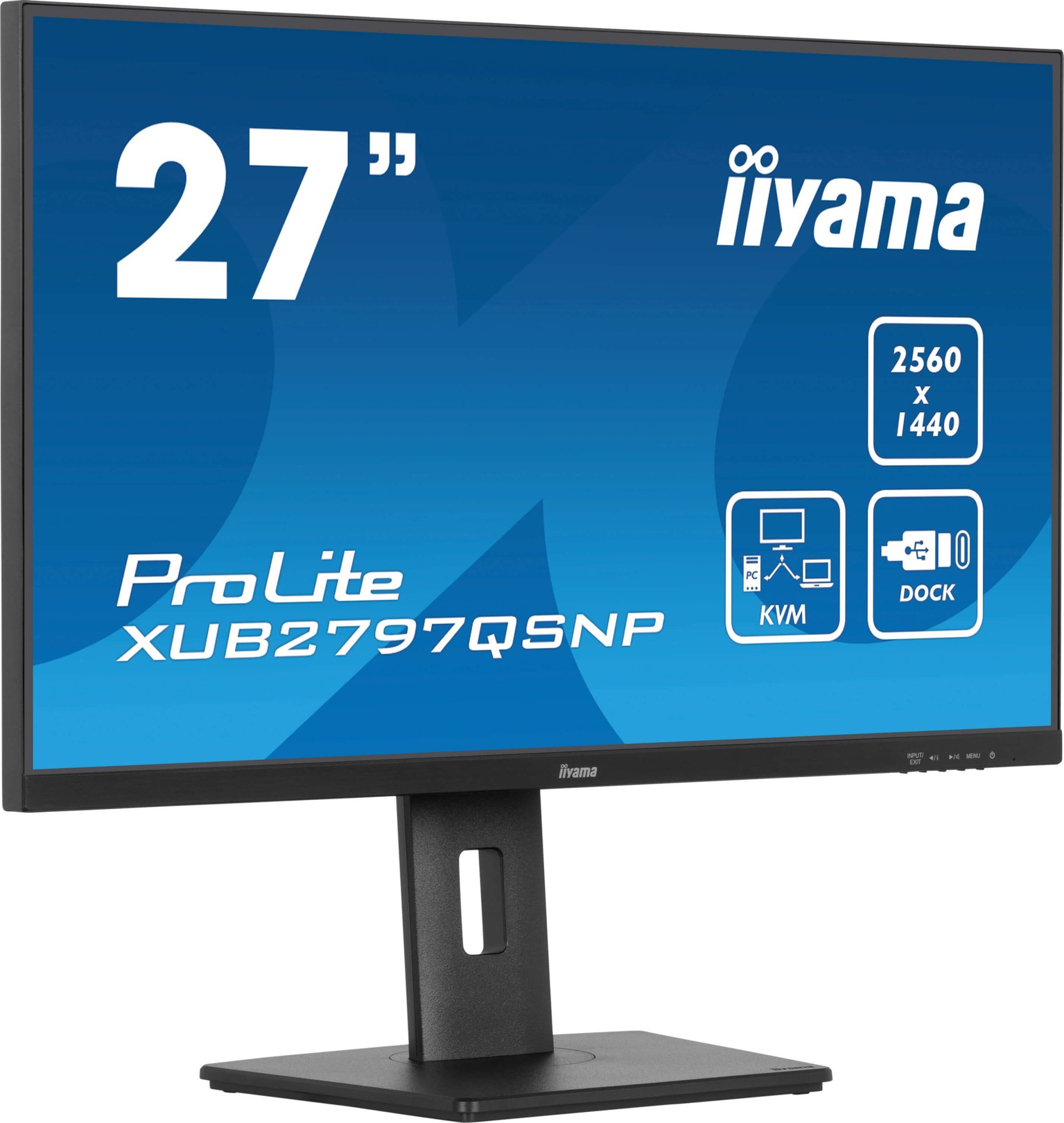 Monitor Iiyama ProLite XUB2797QSNP B1, 27", WQHD 2560 x 1440, i zi