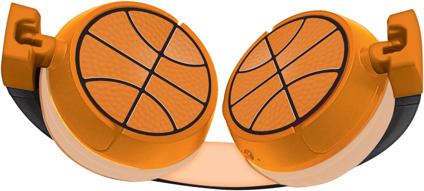 Kufje për fëmijë Lexibook Basketball, Bluetooth 5.0, kufizim volum 85 dB, portokalli