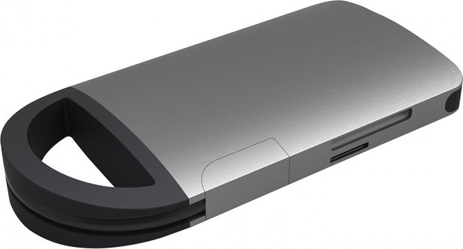 Stacion dokimi Umax U-Connect H7 UB307, USB C, HDMI 4K, gri