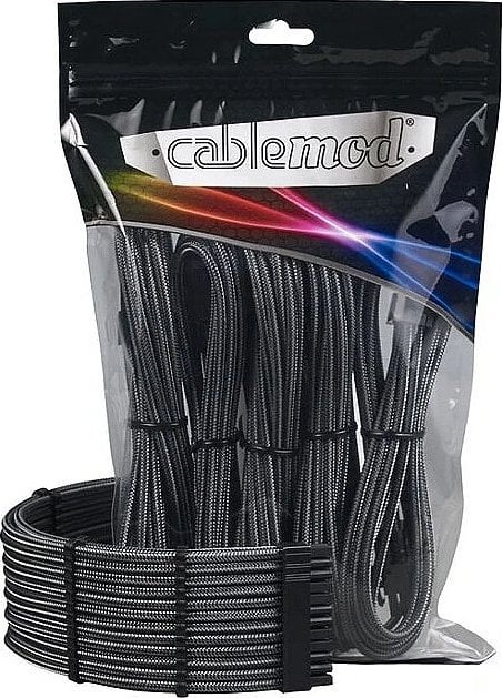 Сет продолжни кабли CableMod Pro ModMesh 12VHPWR, за RTX 40 Series, до 600W, карбон сива