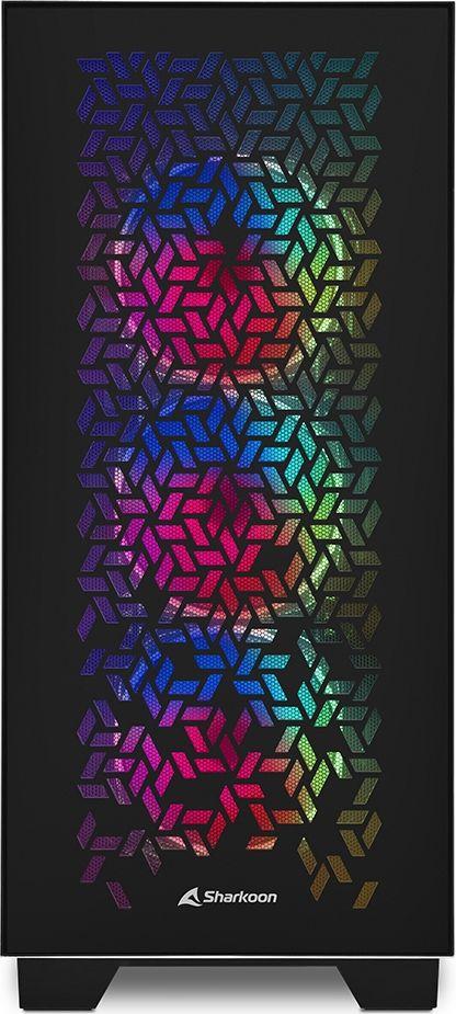 Kasë Sharkoon Elite Shark CA300H ARGB, e zezë, Full Tower