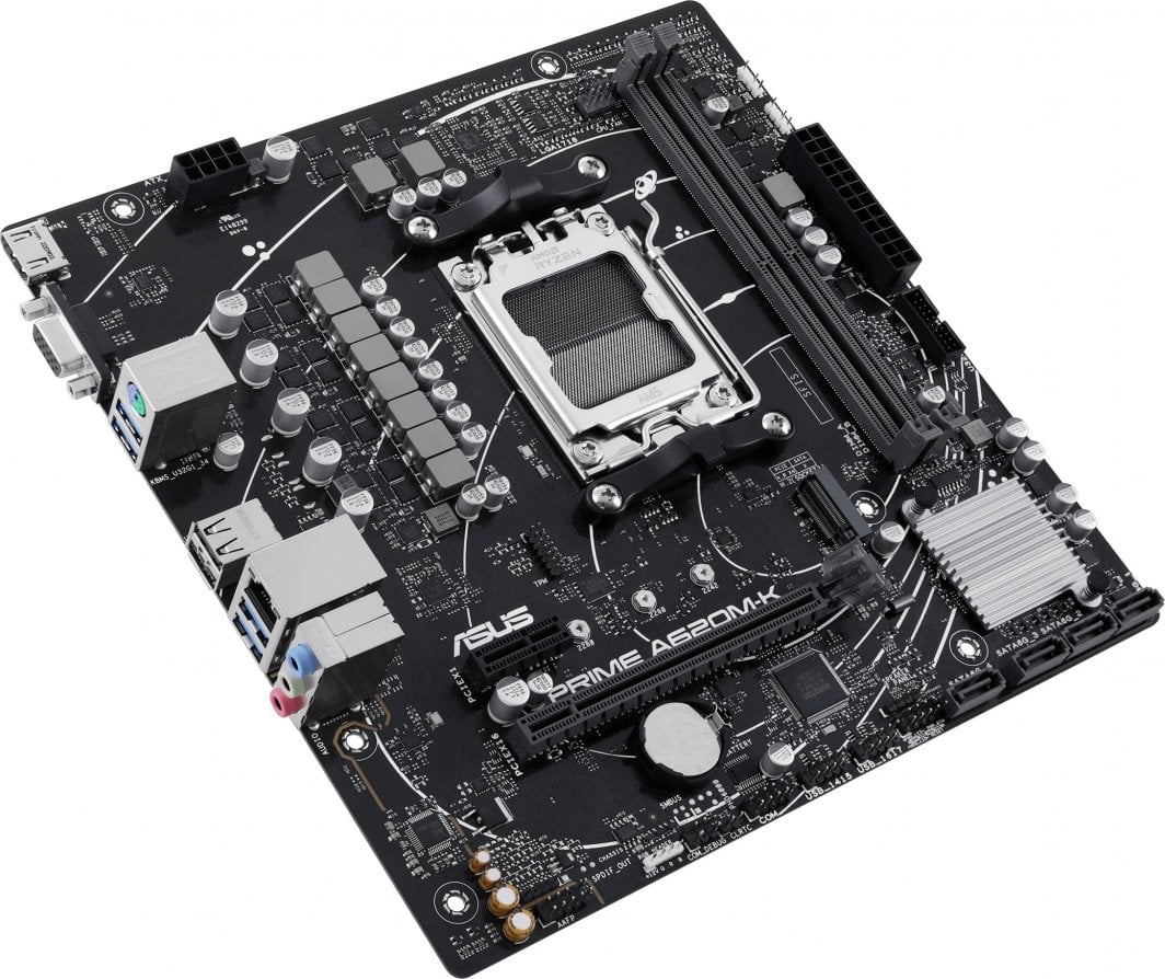 Pllakë amë ASUS Prime A620M-4, AMD A620, Socket AM5, 2 slota, Micro ATX