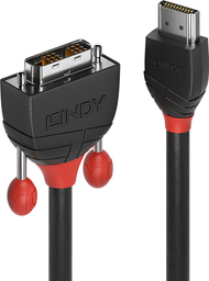 Lindy HDMI до DVI кабел, 1 m, црн