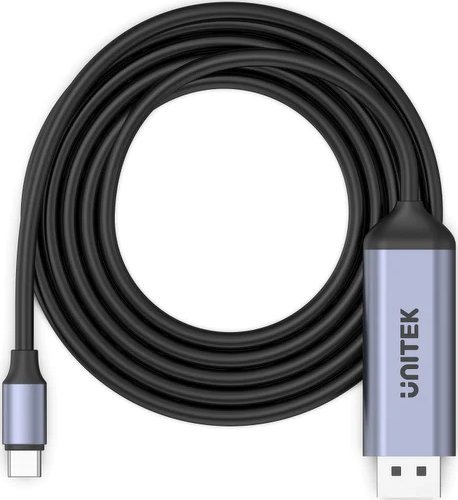 Kabllo Unitek V1423C USB C në DisplayPort, 1.8m, 8K, e zezë