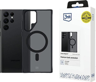 Mbulesë telefoni 3MK MagCase për Samsung Galaxy S22 Ultra 5G, MagSafe, gjysmë transparente smoke