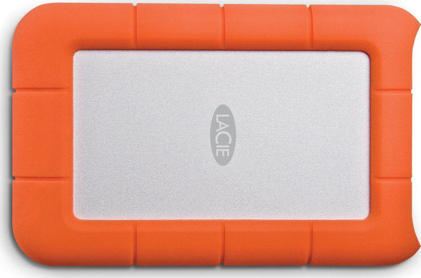 Disk i jashtëm LaCie Rugged Mini, 1TB, 2.5", USB 3.0, argjend me portokalli