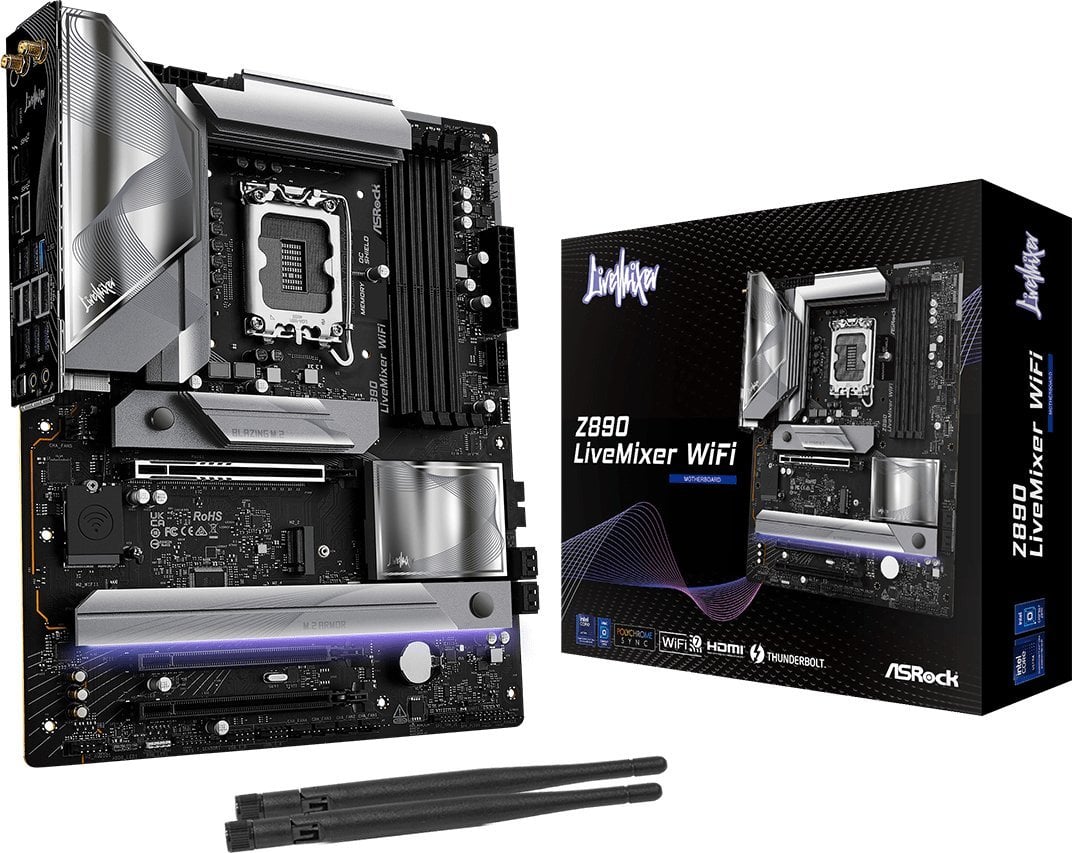 Pllakë amë ASRock Z890 LiveMixer WIFI, DDR5, PCIe 5.0, ATX