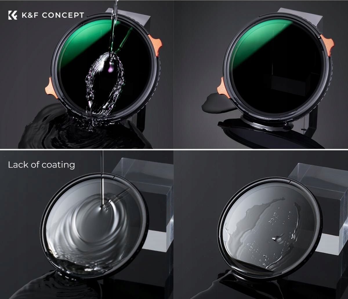 Filter hibrid K&amp;F Concept KF01.1911, 52mm, CPL Fader ND4 ND64, i zi