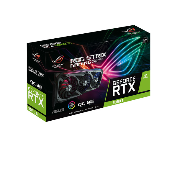Kartelë grafike ASUS ROG -STRIX-RTX3060TI-O8G-V2-GAMING NVIDIA GeForce RTX 3060 Ti 8 GB GDDR6