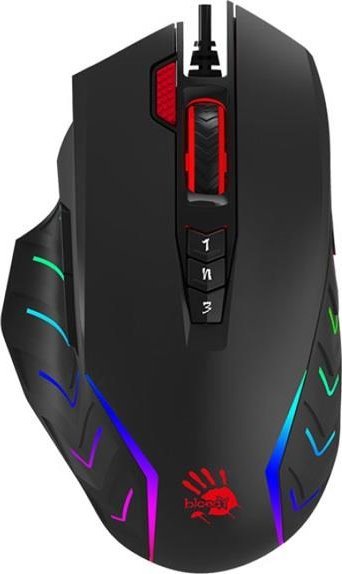 Maus gaming A4Tech Bloody J95S, 8000 DPI, USB, Stone Black