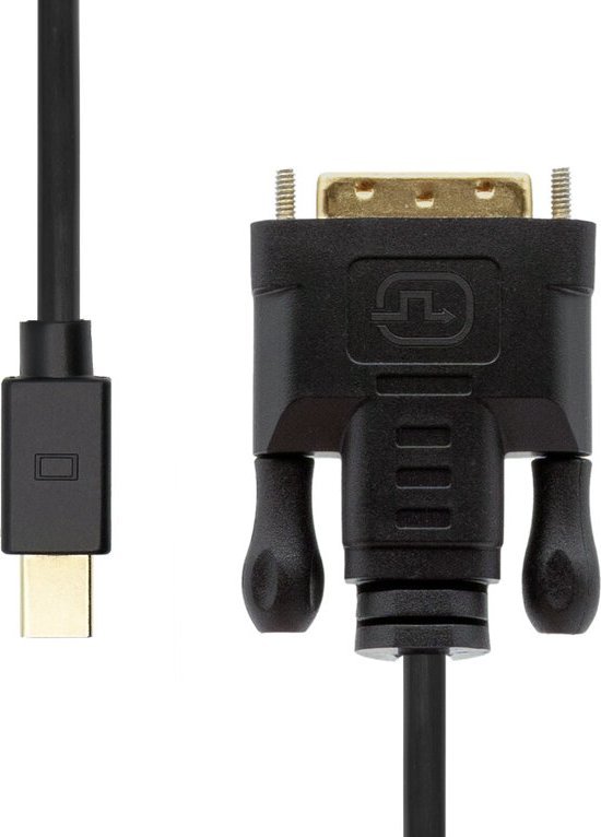 Kабел Mini DisplayPort во DVI-D ProXtend MDP-DVI241-002, 2m, црн