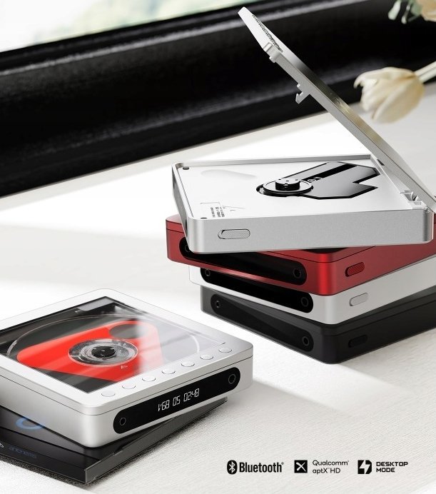 Портабилен ЦД плеер FiiO DM13 BT, Bluetooth, 10 часа батерија, сребрен