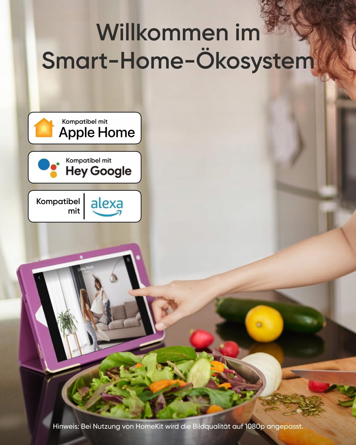 Внатрешна камера Eufy Indoor Camera E30, 4K UHD, WiFi, бела