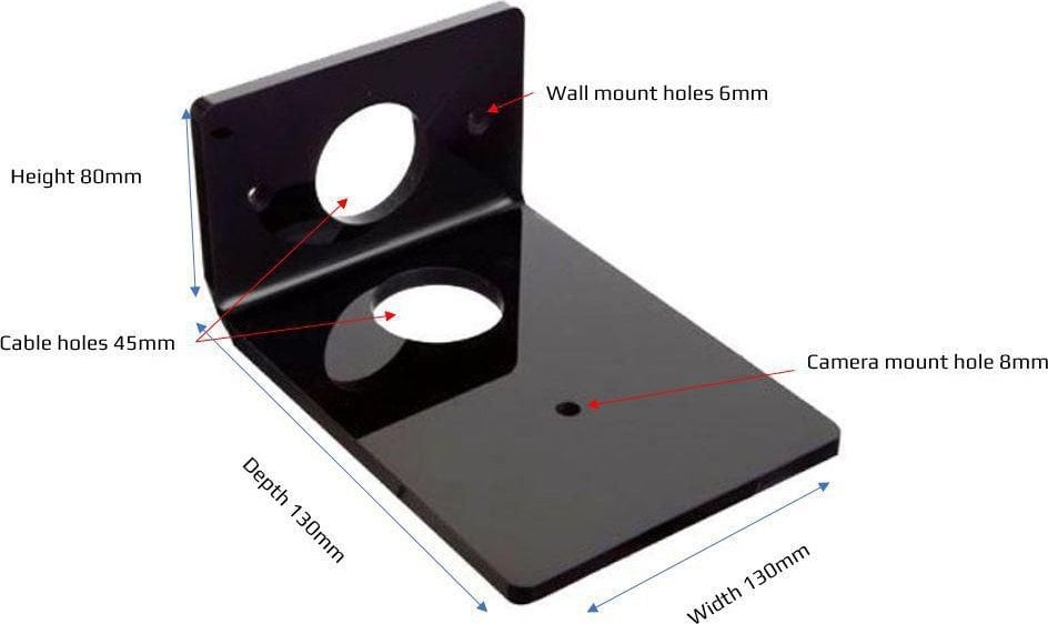 Raft muri Vivolink VLSHELF S, plastikë akrilike 8mm, për pajisje AV, transparent
