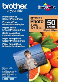 Letër fotografike për printim Brother Premium Glossy BP71GP50, 50 faqe, 10x15cm, 260g