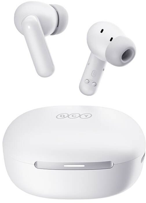 Kufje TWS QCY MeloBuds HT16, anulim zhurme 45 dB, IPX4, të bardha