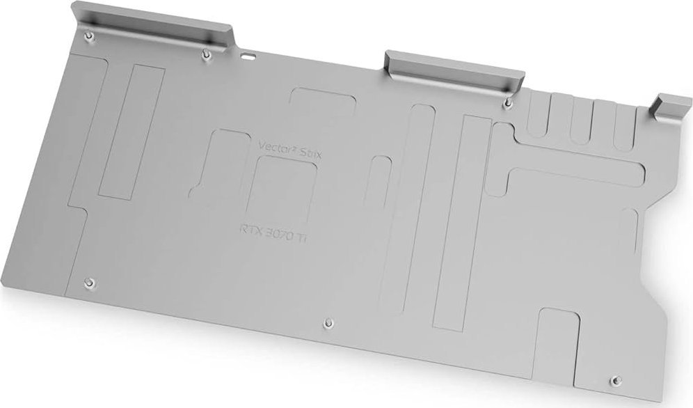 Backplate grafike EKWB EK-Quantum Vector² Strix RTX 3070 Ti, alumini nikel, për ujinxhir