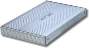 Kuti e jashtme Aixcase AIX-SUB2S, 2.5", USB 2.0, SATA II, e argjendtë