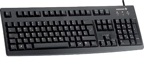 Тастатура Cherry Tastatur, со кабел, UK, Црна
