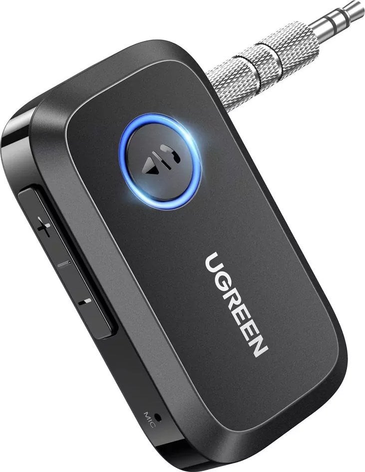 Marrës Bluetooth Ugreen CM596, Bluetooth 5.3, portë AUX, i zi