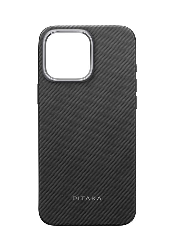 Заштитна футрола за мобилен Pitaka со воен степен на заштита за iPhone 16 Pro Max, црна