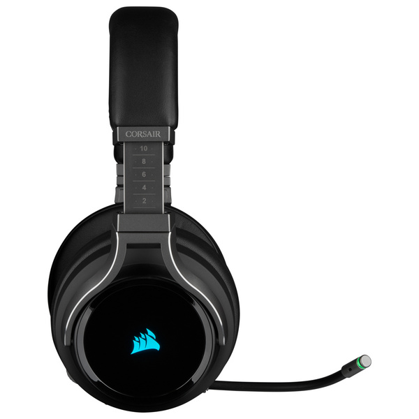 Kufje lojërash Corsair Virtuoso RGB Wireless, USB/3.5 mm, të zeza