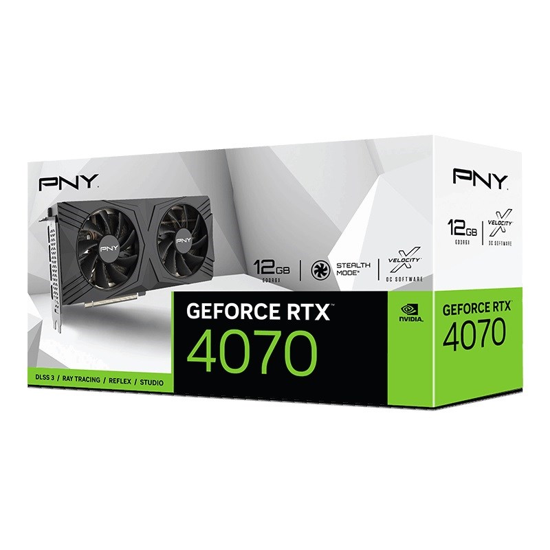 Kartë grafike PNY Technologies NVIDIA GeForce RTX 4070, 12 GB GDDR6X