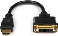 Përshtatës StarTech HDMI - DVI-D, 0.3m, i zi