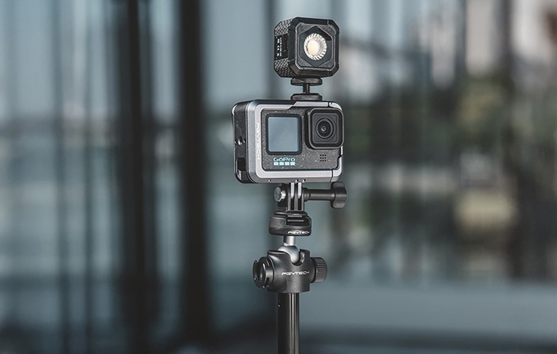 Kornizë PGYTECH për GoPro Hero 12 dhe 11, aliazh alumini, fileto 1/4", e zezë