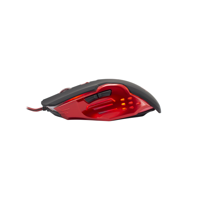 Mouse Gaming White Shark GM-1803 ATTILA, i kuq/zi
