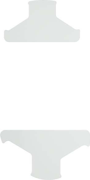 Skate për maus Glorious PC Gaming Race G Skates Model D Minus, 0.81mm, e bardhë