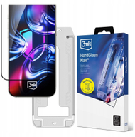 Заштитно стакло 3MK HardGlass Max за Samsung Galaxy S25 FE, калено стакло, практичен апликатор, проѕирно