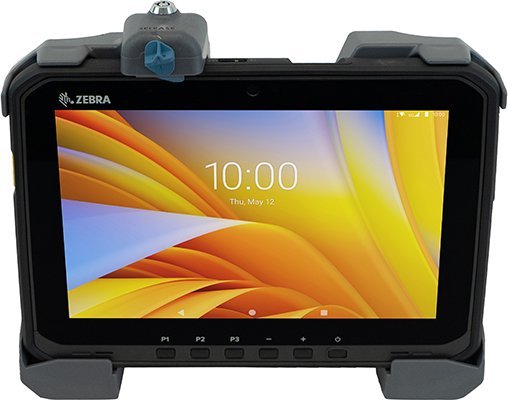 Stacion dokimi Gamber-Johnson 7160-1885-00, për Zebra ET6X, me dy porta USB dhe Serial, i zi